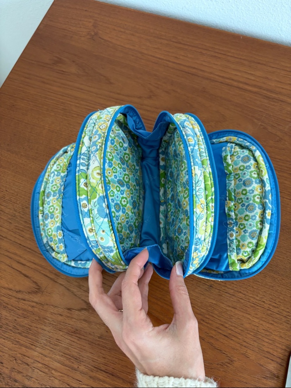 VERA BRADLEY English Meadow Travel Cosmetic Bag - Picture 3 of 6